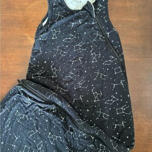 Kyte Baby Black and White Star Print sleep sack 1.0 tog, size large EUC